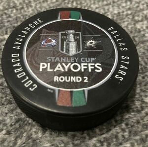 Dallas Stars vs Colorado Avalanche 2024 NHL Playoffs Match Up Hockey Puck